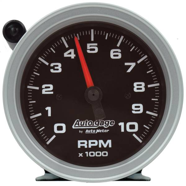 AutoMeter - Autometer GAUGE; TACH; 3 3/4in.; 10K RPM; PEDESTAL W/EXT SHIFT LIGHT; BLK DIAL BLK CASE; A | 233908