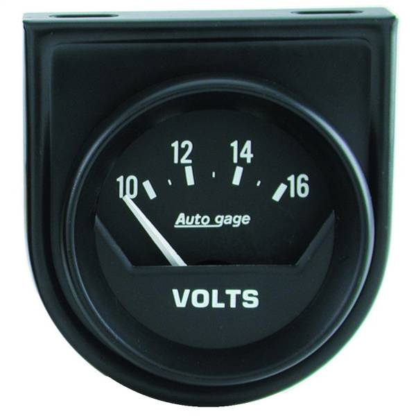 AutoMeter - Autometer GAUGE CONSOLE; VOLTMETER; 2in.; 16V; SHORT SWEEP; BLACK; AUTOGAGE | 2362