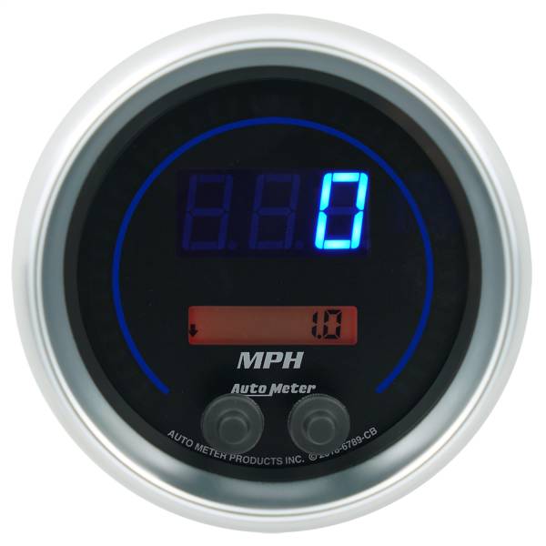AutoMeter - Autometer GAUGE; SPEEDO; 3 3/8in.; 260 MPH/260 KM/H; ELEC PROGRAM; COBALT ELITE DIGITAL | 6789-CB