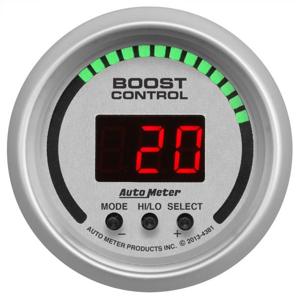 AutoMeter - Autometer GAUGE; BOOST CONTROLLER; 2 1/16in.; 30INHG-30PSI; INCL. SOLENOID; DIGITAL; UL | 4381