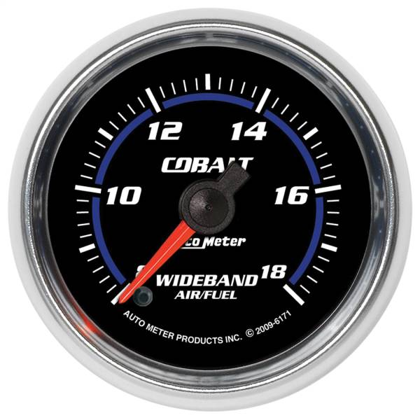 AutoMeter - Autometer GAUGE; AIR/FUEL RATIO-WIDEBAND; ANALOG; 2 1/16in.; 8:1-18:1; STEPPER MOTOR; COBA | 6171