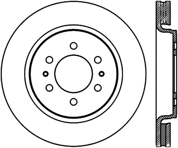 StopTech - StopTech Sport Slotted Cryo Brake Rotor; Front Right | 126.65119CSR