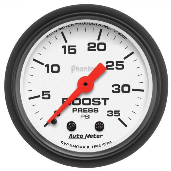 AutoMeter - Autometer GAUGE; BOOST; 2 1/16in.; 35PSI; MECHANICAL; PHANTOM | 5704