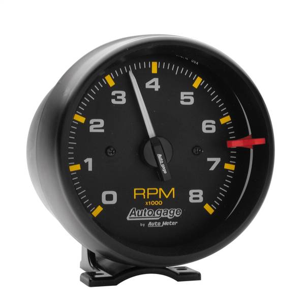 AutoMeter - Autometer GAUGE; TACHOMETER; 3 3/4in.; 8K RPM; PEDESTAL; BLK DIAL BLK CASE; AUTOGAGE | 2300