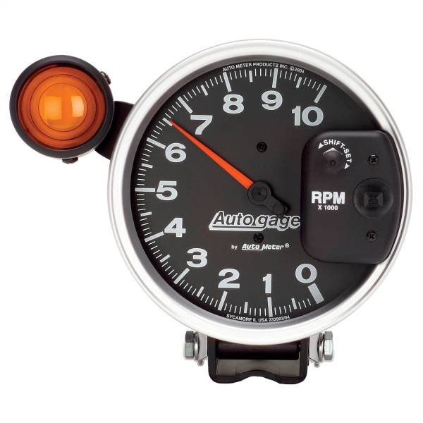 AutoMeter - Autometer GAUGE; TACHOMETER; 5in.; 10K RPM; PEDESTAL W/EXT. SHIFT-LITE; BLACK; AUTO GAGE | 233904