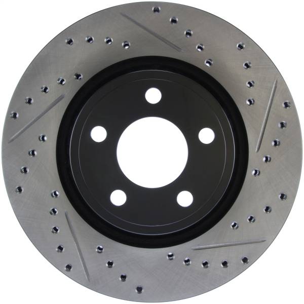 StopTech - StopTech Sport Drilled/Slotted Brake Rotor; Front Left | 127.61112L