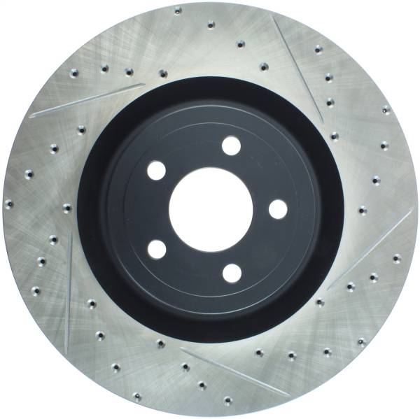 StopTech - StopTech Sport Drilled/Slotted Brake Rotor; Front Left | 127.61116L