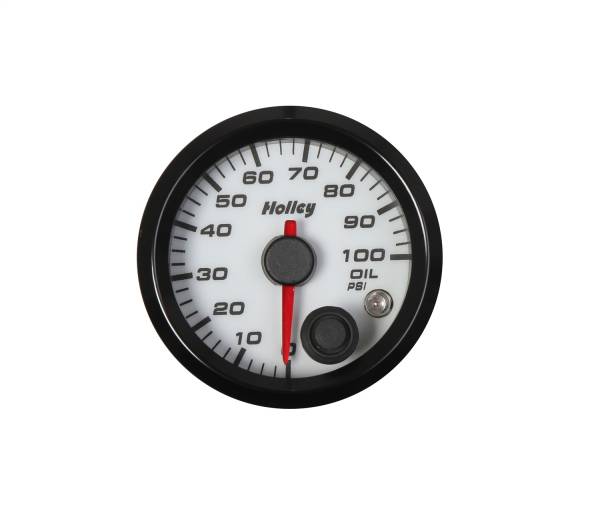 Holley - Holley Analog Style Oil Pressure Gauge | 26-601W