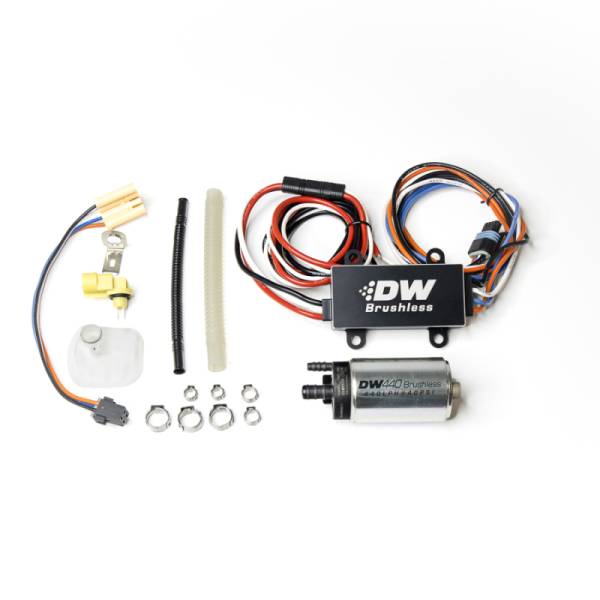 DeatschWerks - DeatschWerks DW440 440lph Brushless Fuel Pump w/ PWM Controller & Install Kit 2015+ Ford Mustang GT