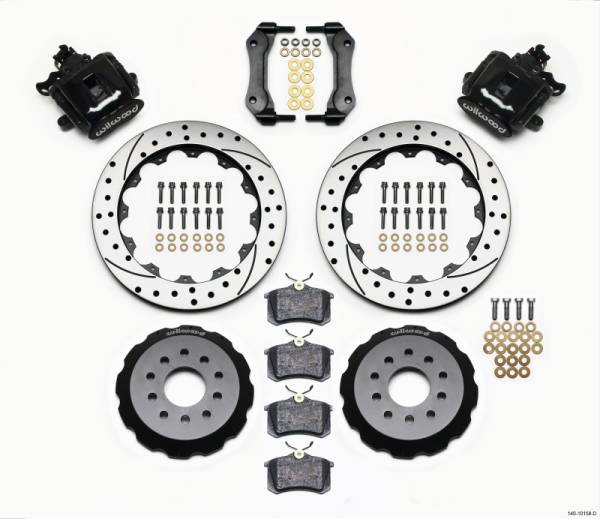 Wilwood - Wilwood Combination Parking Brake Rear Kit 12.88in Drilled Mustang 94-04