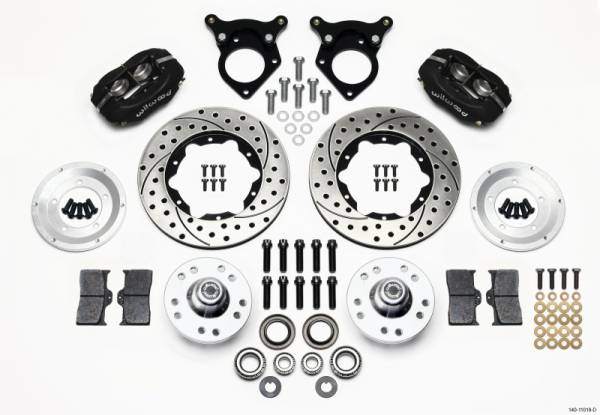 Wilwood - Wilwood Forged Dynalite Front Kit 11.00in Drilled 87-93 Mustang 5 Lug