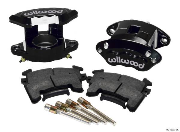 Wilwood - Wilwood D154 Front Caliper Kit - Black 2.50in Piston 1.04in Rotor