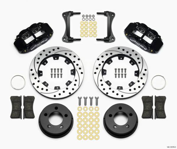 Wilwood - Wilwood Narrow Superlite 4R Front Kit 12.19in Drilled 87-89 Jeep YJ