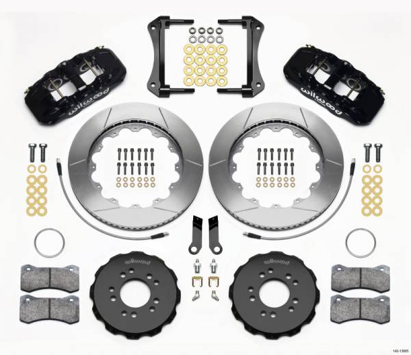 Wilwood - Wilwood AERO6 Front Hat Kit 14.00 2005-2014 Mustang w/ BMR Suspn. w/Lines