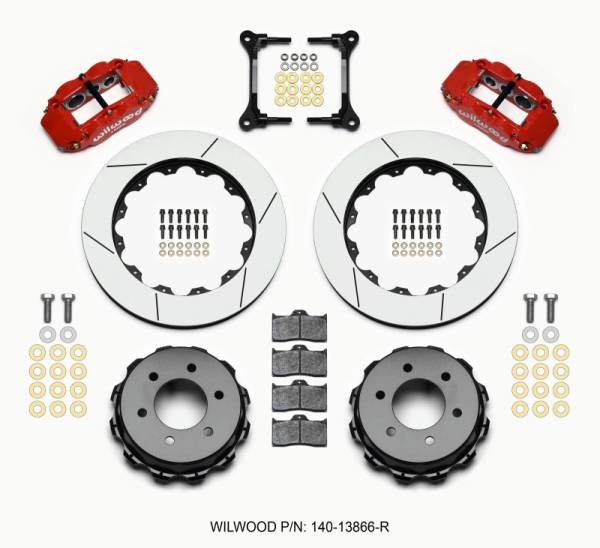 Wilwood - Wilwood Narrow Superlite 4R RearTruck Kit 14.25in Red 2012-Up Ford F150 (6 lug)