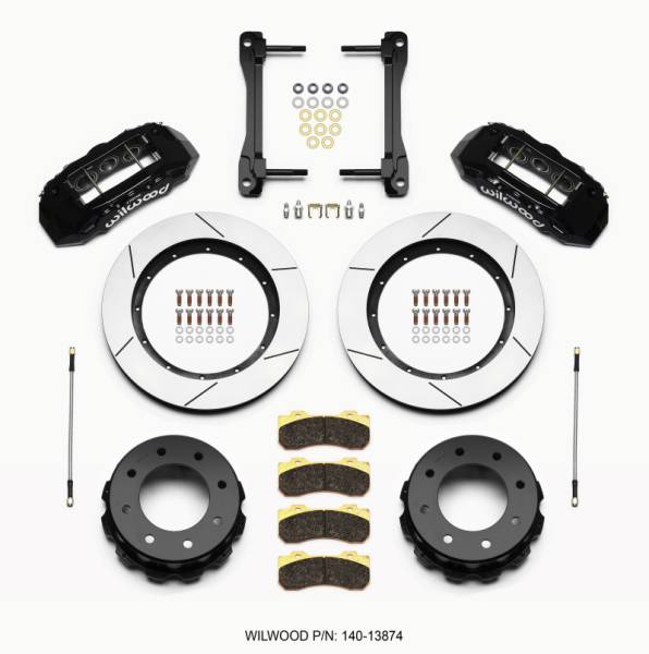 Wilwood - Wilwood TX6R Rear Kit 15.50in Black 2011-2015 GM Truck/SUV 2500