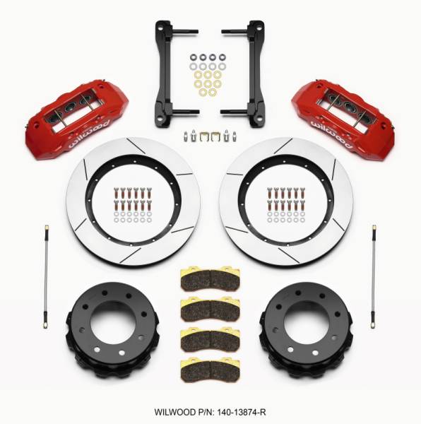 Wilwood - Wilwood TX6R Rear Kit 15.50in Red 2011-2015 GM Truck/SUV 2500