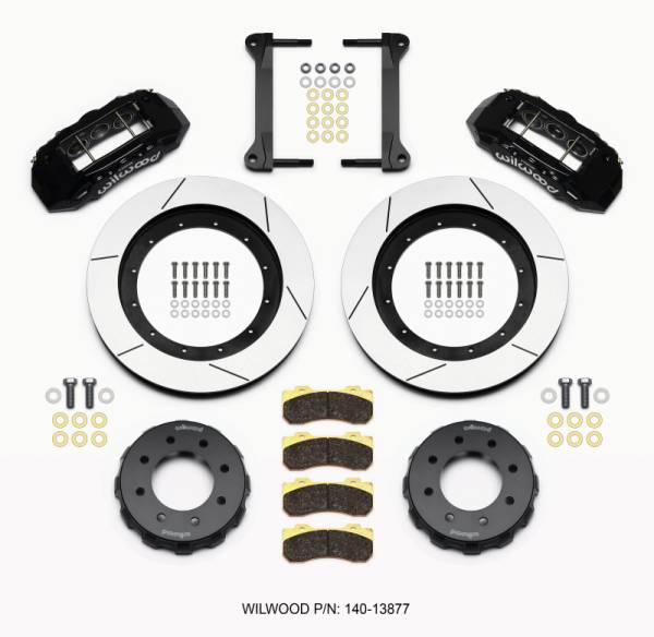 Wilwood - Wilwood TX6R Front Kit 16.00in Black 1999-2010 GM H2 Truck/SUV 2500