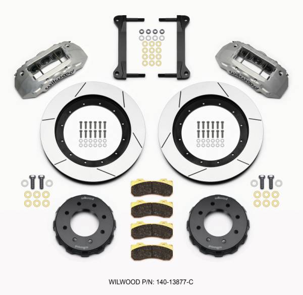 Wilwood - Wilwood TX6R Front Kit 16.00in Clear Ano 1999-2010 GM H2 Truck/SUV 2500