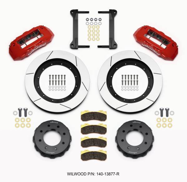 Wilwood - Wilwood TX6R Front Kit 16.00in Red 1999-2010 GM H2 Truck/SUV 2500