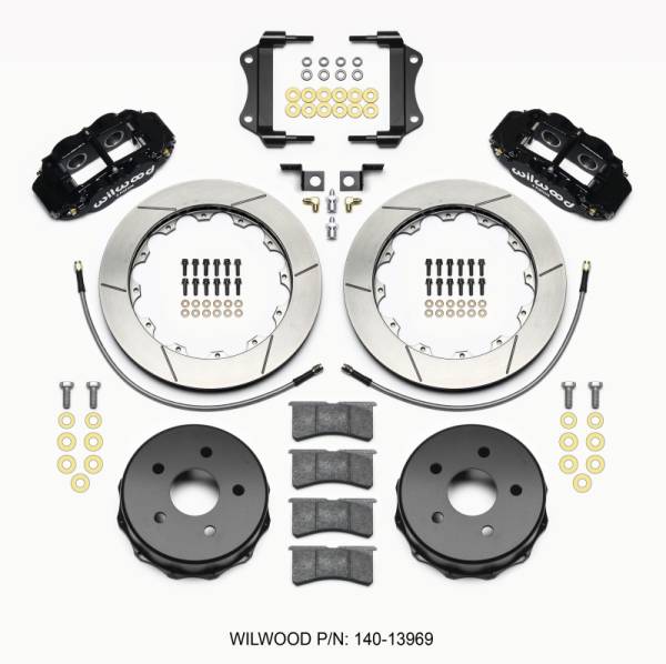 Wilwood - Wilwood Narrow Superlite 4R Rear Kit 12.88in 2007-up Jeep JK w/Lines