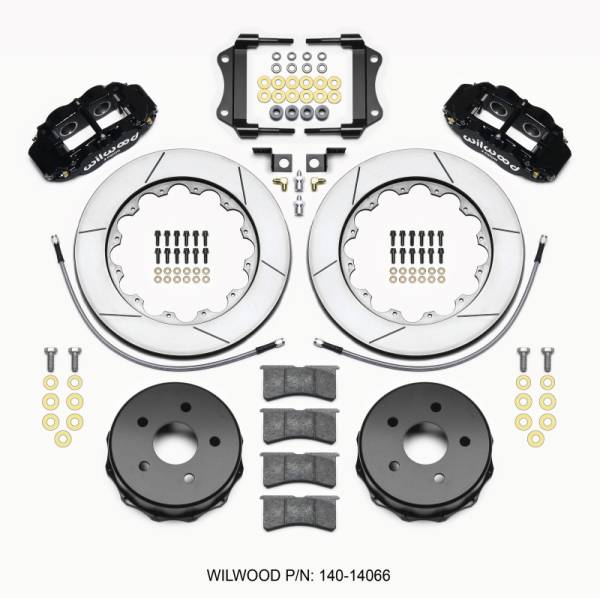 Wilwood - Wilwood Narrow Superlite 4R Rear Kit 14.00in 2007-up Jeep JK w/Lines