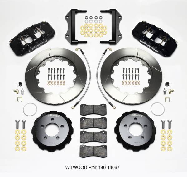 Wilwood - Wilwood AERO6 Front Hat Kit 14.25 2014-Up Challenger w/Lines