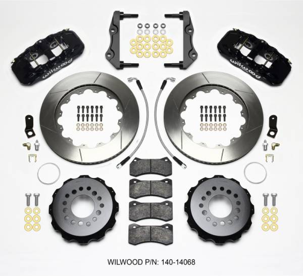 Wilwood - Wilwood AERO4 Rear Kit 14.25in 2014-Up Challenger w/Lines