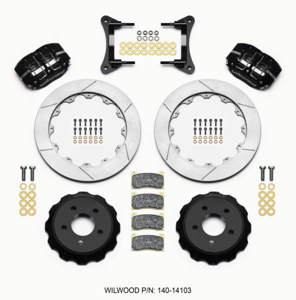 Wilwood - Wilwood Dynapro Radial Front Drag Kit 12.88 Vented 2015-Up Mustang