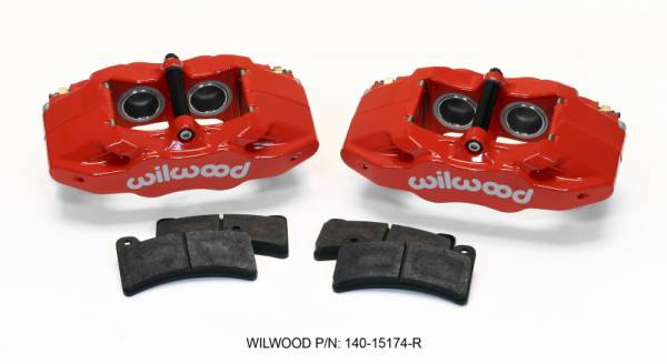 Wilwood - Wilwood DPC56 Rear Caliper Kit Red Corvette All C5 / Base C6 1997-2013