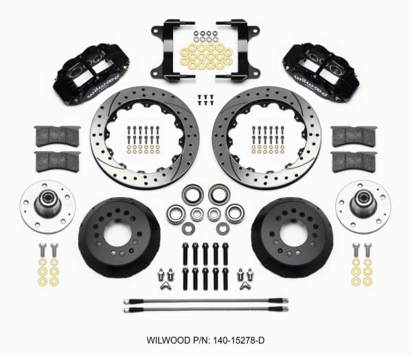 Wilwood - Wilwood Narrow Superlite 6R Front Hub Kit 12.88in Drilled 82-92 Camaro//Firebird