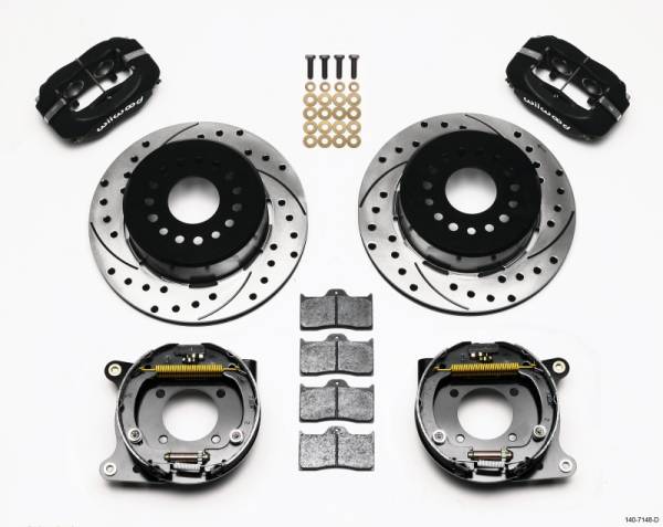 Wilwood - Wilwood Forged Dynalite P/S Park Brake Kit Drilled 93-97 Camaro/Firebird