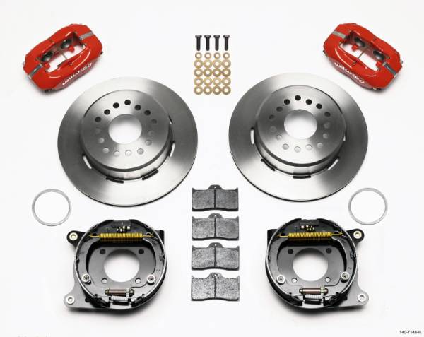 Wilwood - Wilwood Forged Dynalite P/S Park Brake Kit Red 93-97 Camaro/Firebird