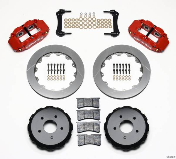 Wilwood - Wilwood Narrow Superlite 4R Rear Kit 12.88in Red 97-04 Corvette C5/Z06