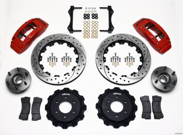 Wilwood - Wilwood TC6R Front Kit 16.00in Drilled Red 2004-2008 Ford F150