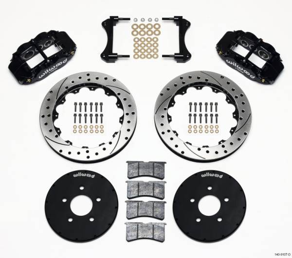 Wilwood - Wilwood Narrow Superlite 6R Front Hat Kit 12.88in Drilled 1994-2004 Mustang