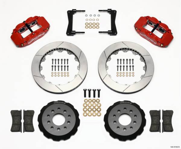 Wilwood - Wilwood Narrow Superlite 6R Front Hat Kit 13.06in Red 2005-2014 Mustang