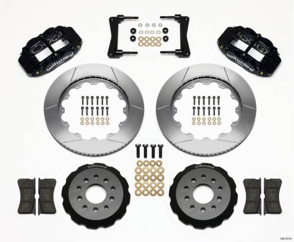 Wilwood - Wilwood Narrow Superlite 6R Front Hat Kit 14.00in 2005-2014 Mustang