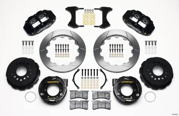 Wilwood - Wilwood Narrow Superlite 4R Rear P-Brk Kit 12.88in 2005-2014 Mustang