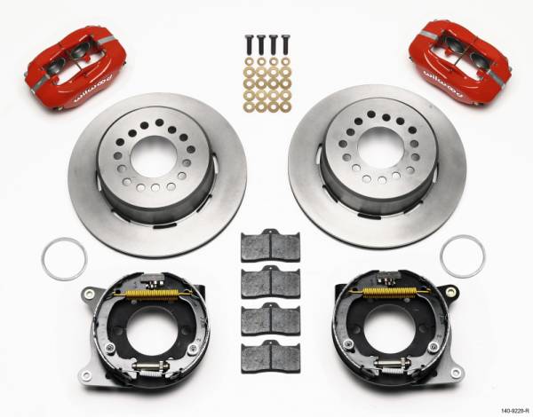 Wilwood - Wilwood Forged Dynalite P/S Park Brake Kit-Red 2005-2014 Mustang