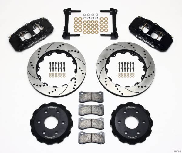 Wilwood - Wilwood AERO6 Front Truck Kit 14.25in Drilled 1999-2014 GM Truck/SUV 1500