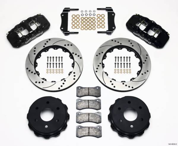 Wilwood - Wilwood AERO4 RearTruck Kit 14.25in Drilled 1999-2010 GM 1500-SUV 2 Piston OE Caliper