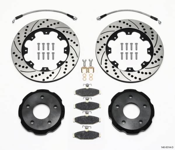 Wilwood - Wilwood Pro-Matrix Rear Kit Drilled 88-96 Corvette C4