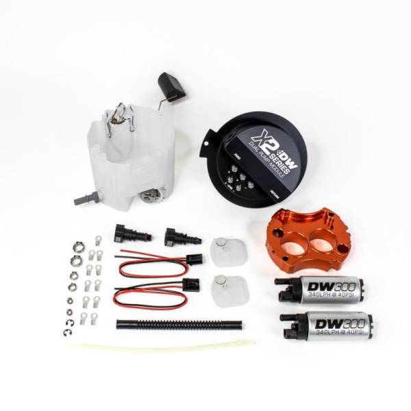 DeatschWerks - DeatschWerks 10-15 Chevy Camaro LS 3.7 V6/ SS LS3 X2 Series Fuel Pump Module w 2 DW300s