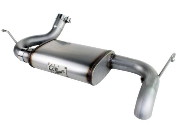 aFe - aFe MACHForce XP 07-17 Jeep Wrangler V6-3.6/3.8L 409 SS 2.5in Axle-Back Exhaust