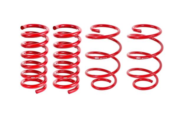 BMR Suspension - BMR Mustang Lowering Springs Set of 4 Performance -Red (2015-2024)