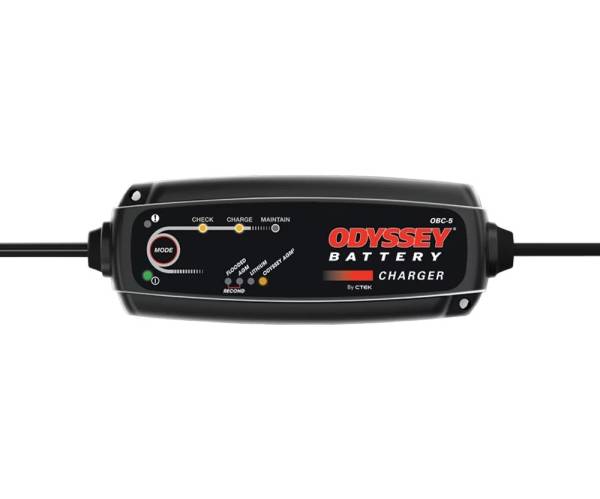 Odyssey Batteries - Odyssey Battery Battery Charger, AGM / Lithium-ion, 12V, 4.3 amps, Indicator Lights, Each