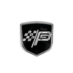 Petty's Garage - Petty's Garage Chrome Emblem - PG Flag Shield - Image 1