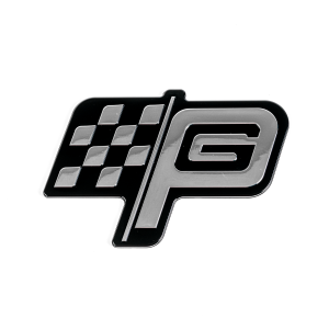 Petty's Garage Chrome Emblem - PG Flag