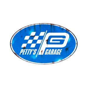 Petty's Garage Logo Sign - Distressed (13" Oval)
